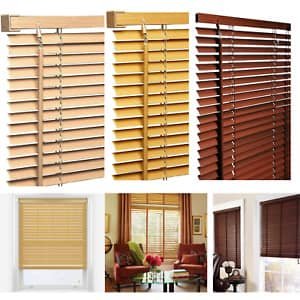 persianas en madera